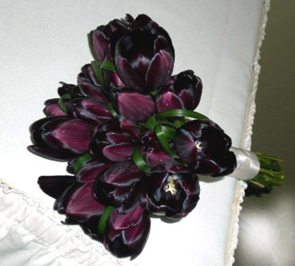 Zwarte tulp_bruidsboeket