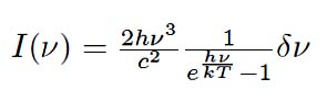 Blackbody Radiation formule
